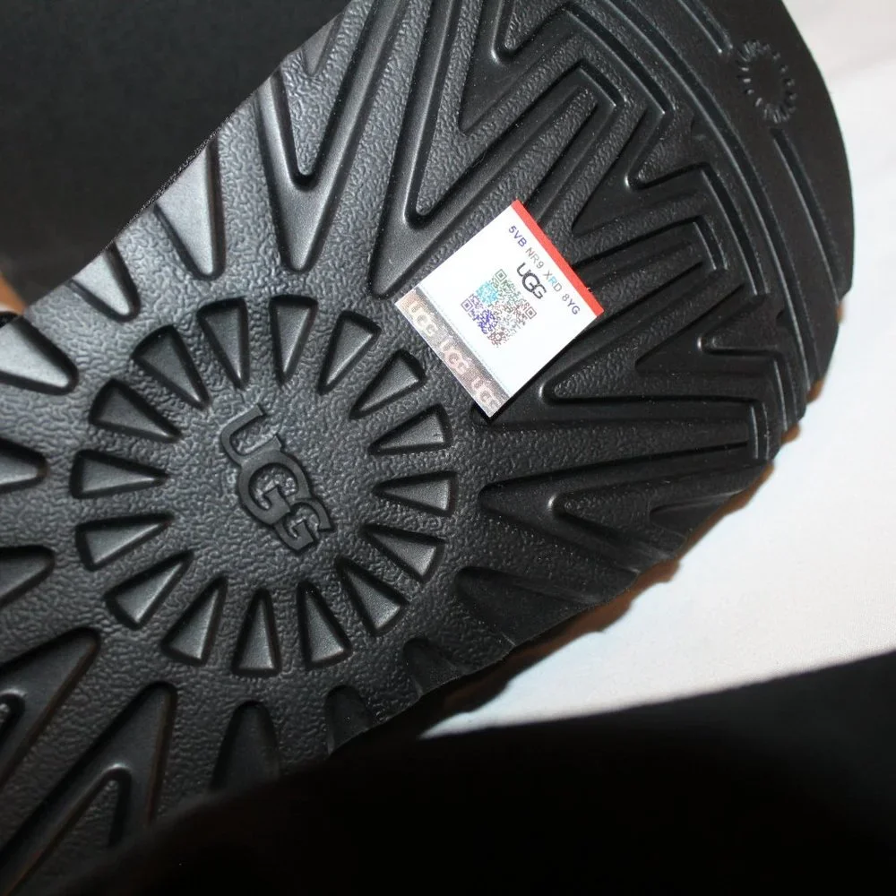 NIB MEN'S UGG‎ SUEDE GOLDENCOAST CLOG SLIPPERS BLACK